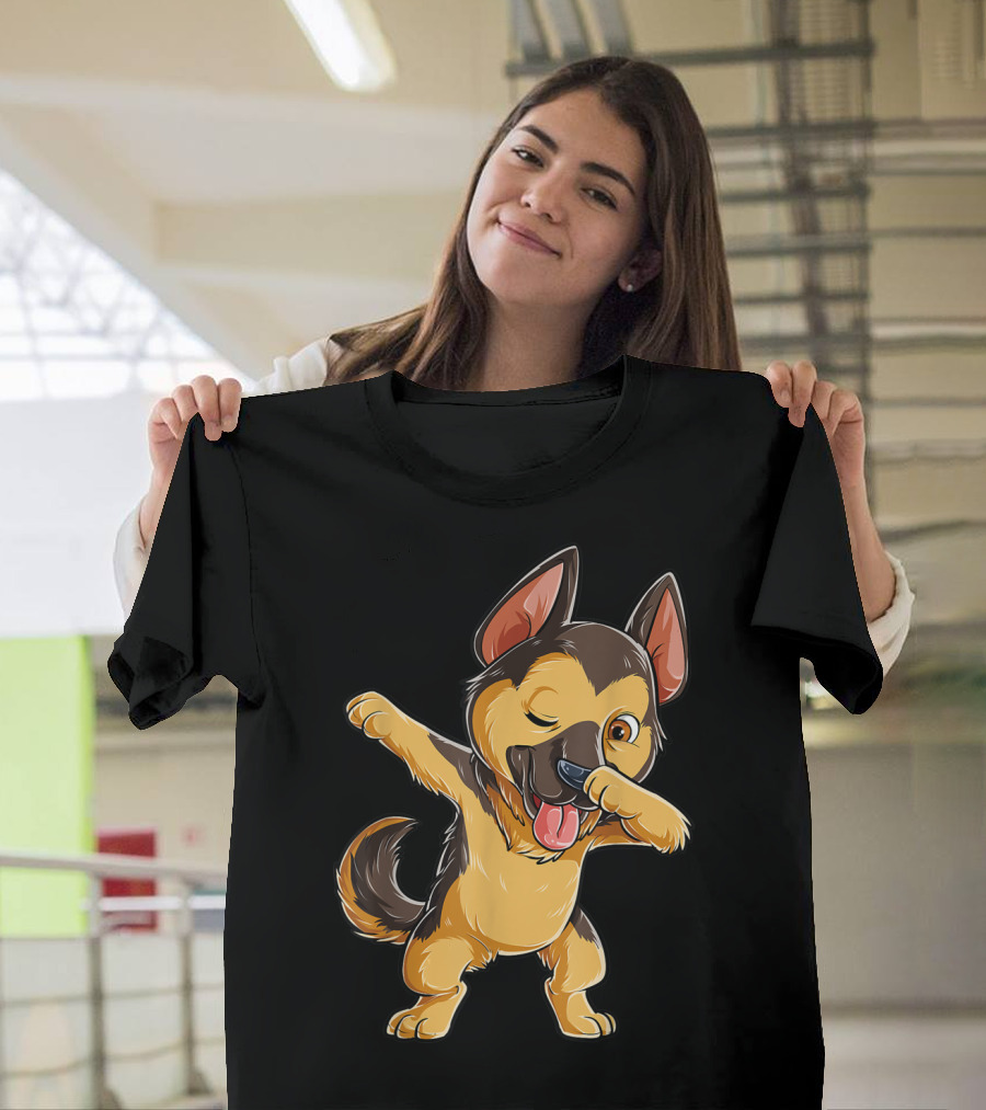 Dabbing German Shepherd Puppy Dance Boys Lover16 T-Shirt