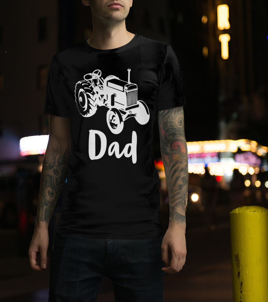 Dad Farm Tractor Dad Farmer Farming 55 T-Shirt