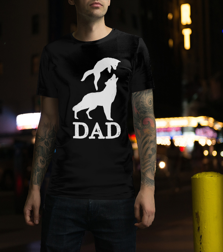 Dad Wolf And Pup T-Shirt
