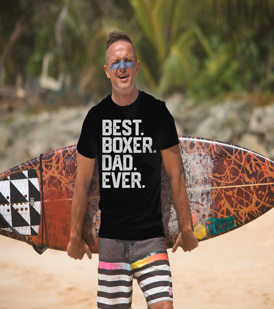 Best Boxer Dad Ever Mens Funny Dog Love Christmas22 T-Shirt