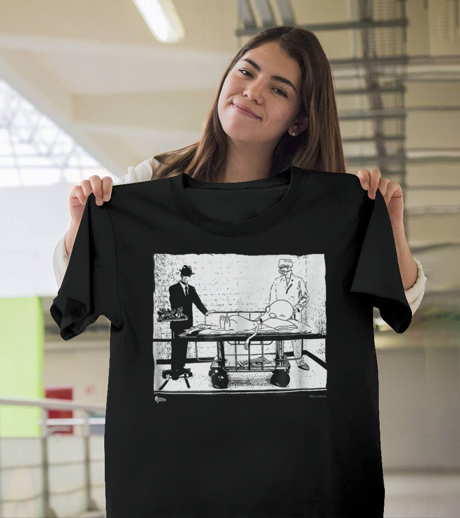 American Dad Autopsy55 Surreal Cartoon Forensic Examination Scene T-Shirt