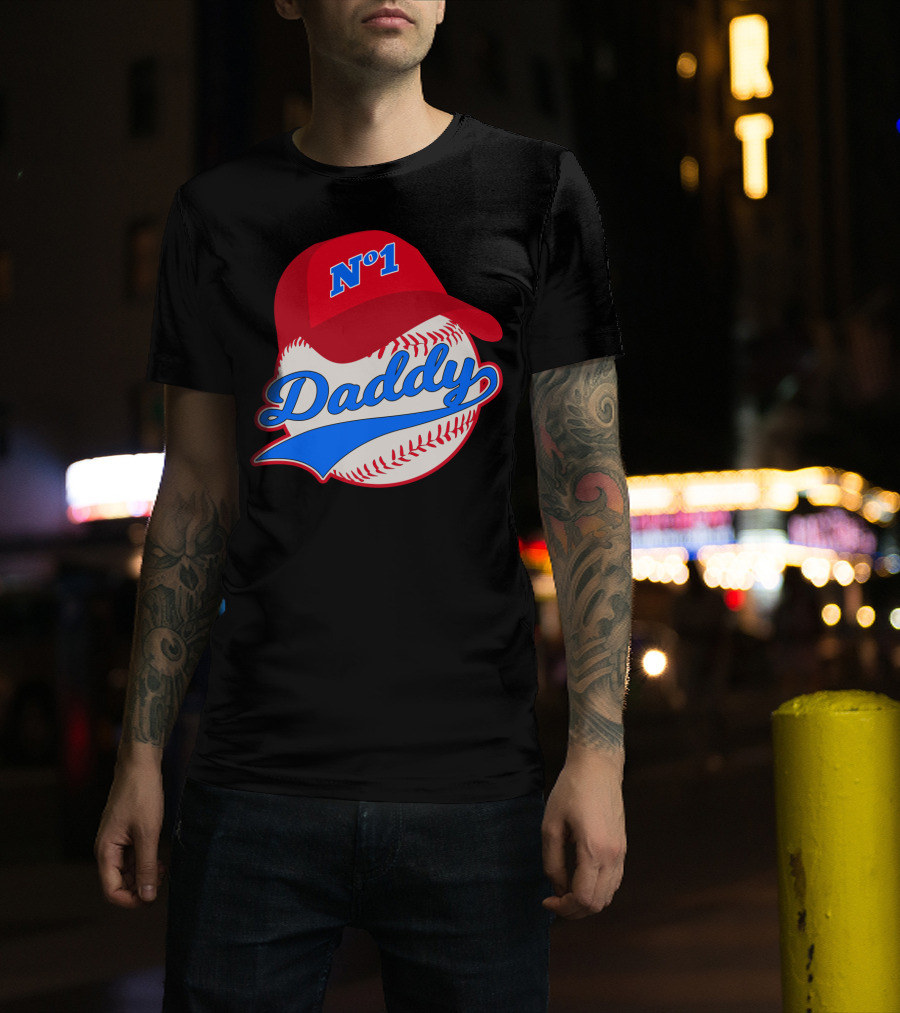 No 1 Daddy Baseball Cap T-Shirt