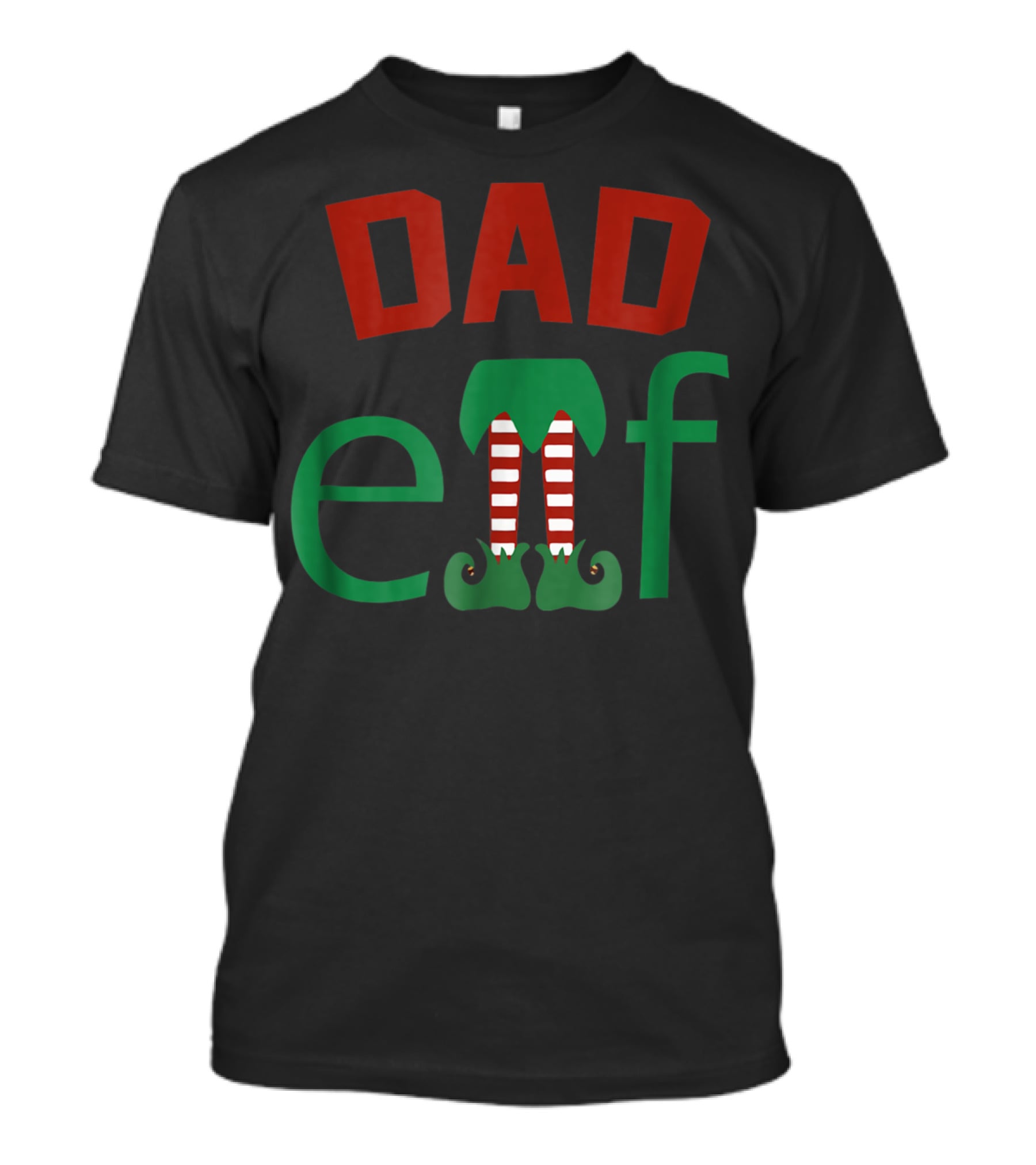 Dad Elf Christmas Family Matching Holiday T-Shirt