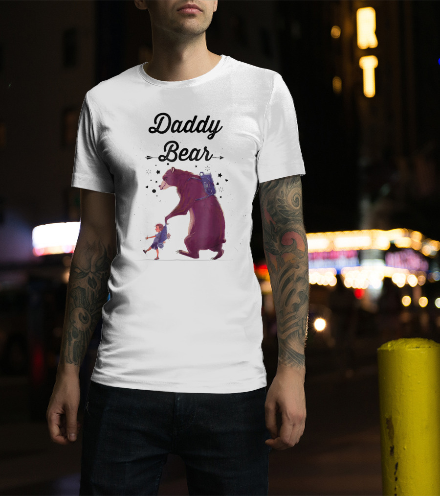 Daddy Bear Camping Papa Mens Dad Father T-Shirt
