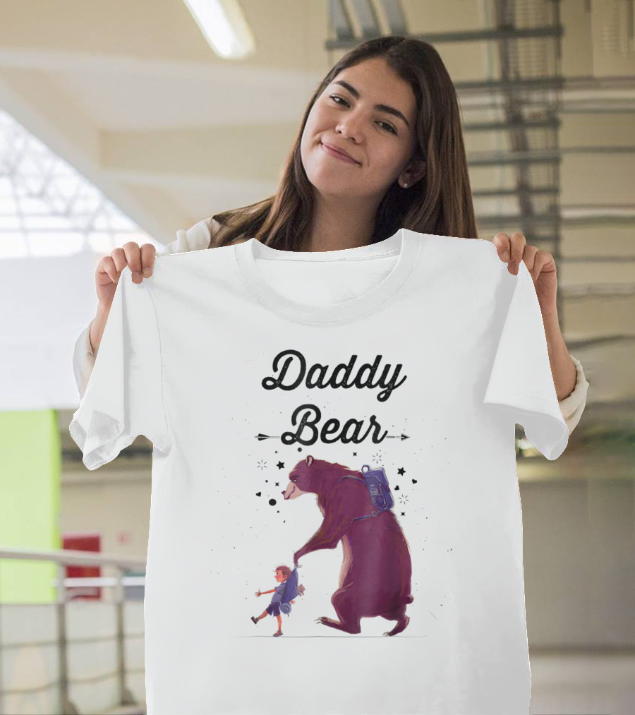 Daddy Bear Camping Papa Mens Dad Father T-Shirt