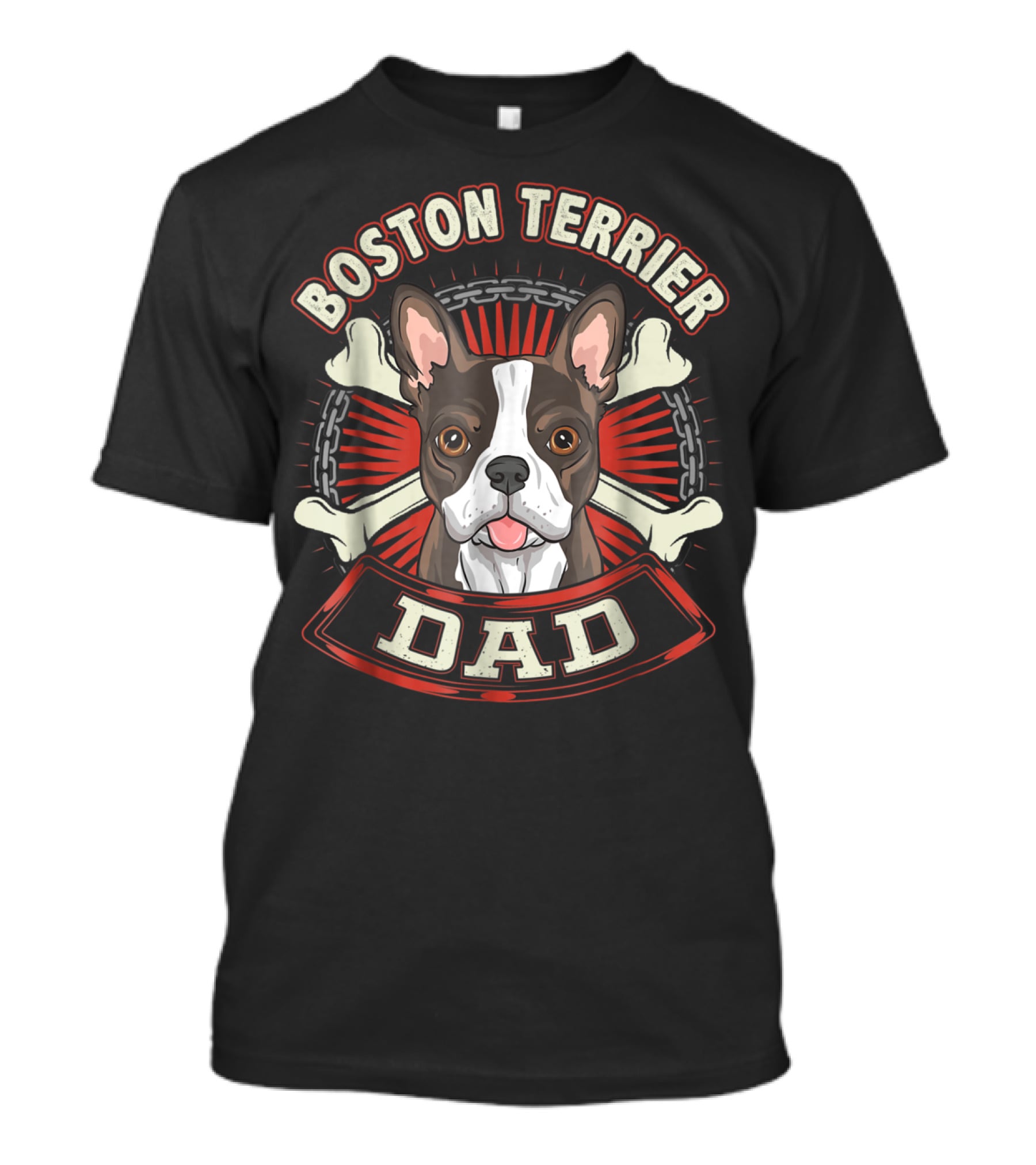 Boston Terrier Dad Dog Breed 15 T-Shirt