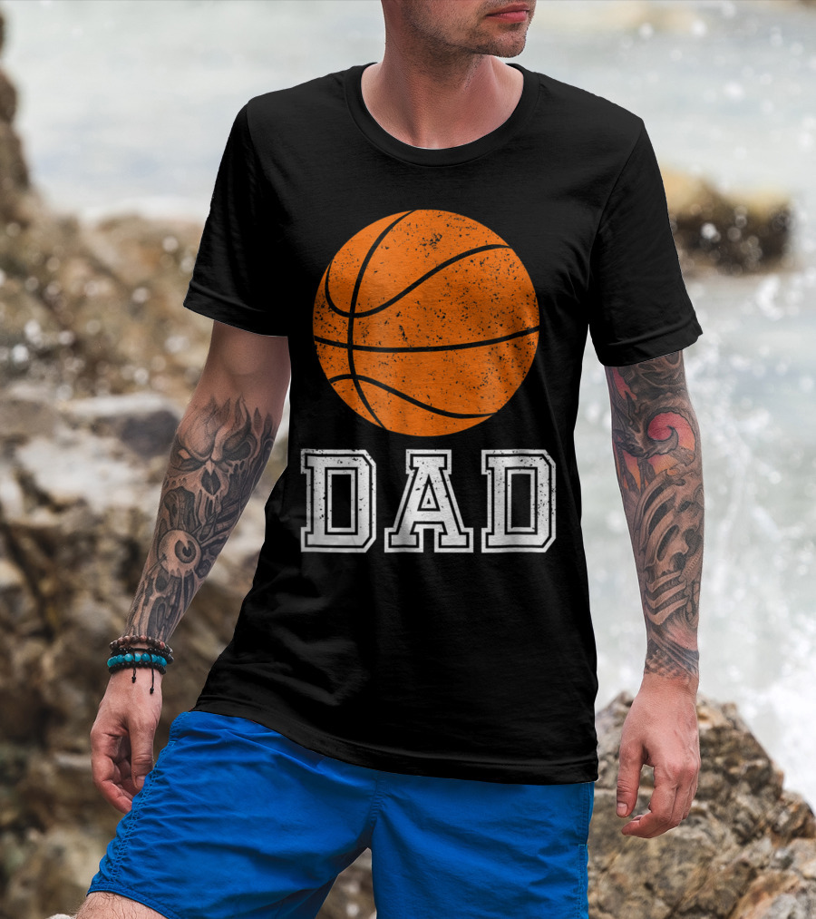 Dad Basketball Ballers For Baller Daddies53 T-Shirt
