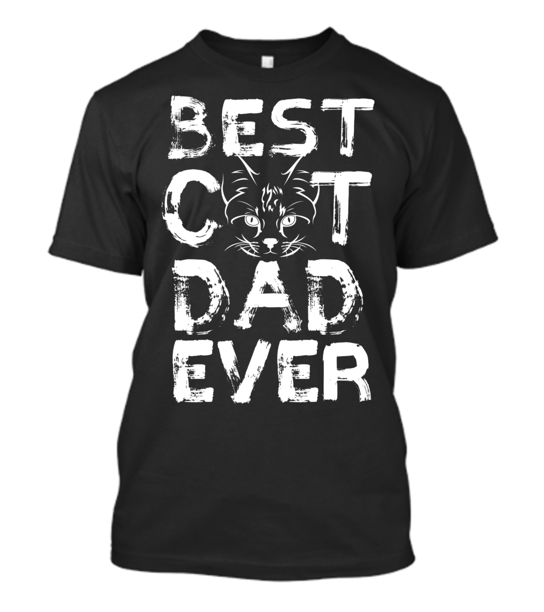 Best Cat Dad Ever Kitty Lover Funny T-Shirt