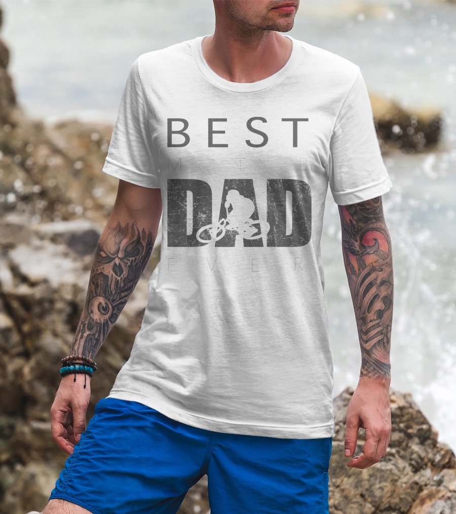 Best MTB Dad Ever Mountain Bike Rider T-Shirt