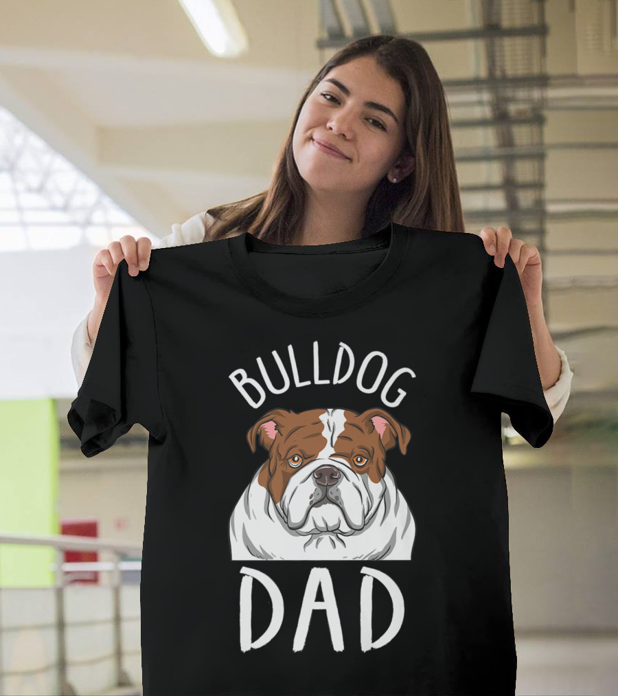 Bulldog Dad Mens Bulldog T-Shirt