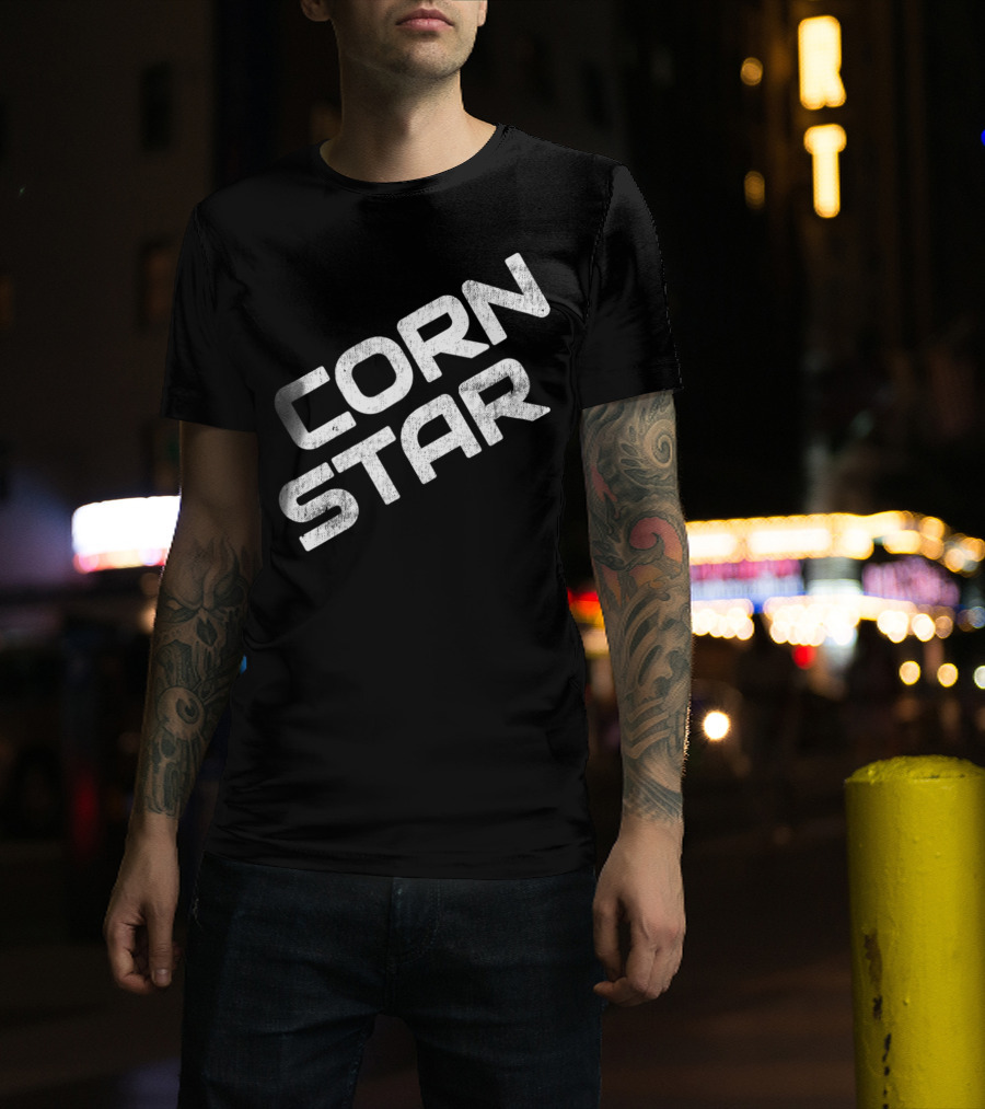 Corn Star Camo Funny Dad Cornhole Beer Toss For Fathers T-Shirt