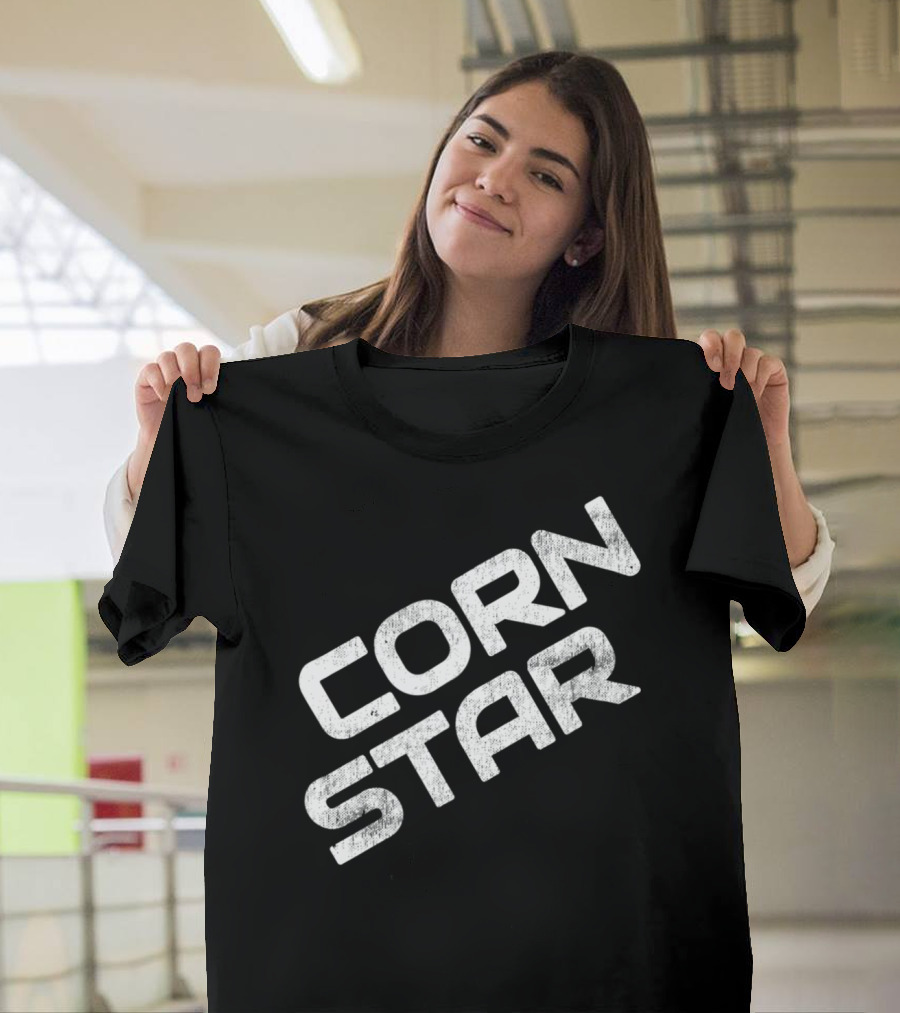 Corn Star Camo Funny Dad Cornhole Beer Toss For Fathers T-Shirt