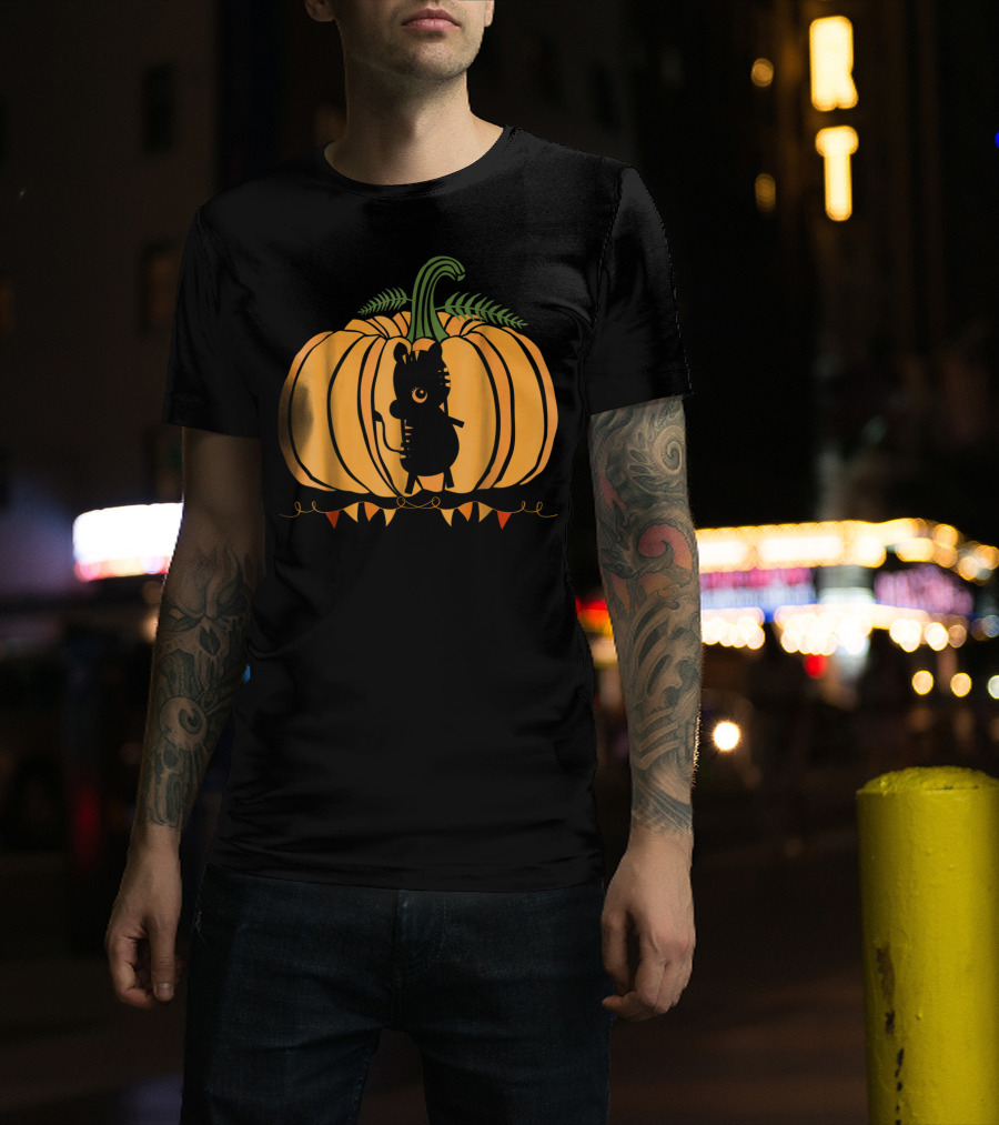 Animal Halloween Pumpkin Silhouette Dad Mom78 T-Shirt