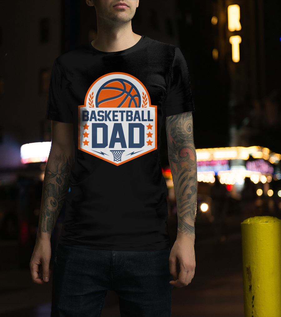 Basketball Dad Perfect Birthday Gift For Basketball Lovers T-Shirt