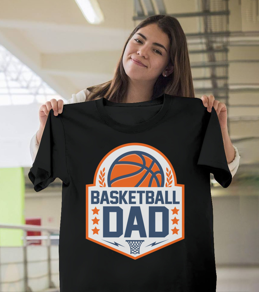 Basketball Dad Perfect Birthday Gift For Basketball Lovers T-Shirt