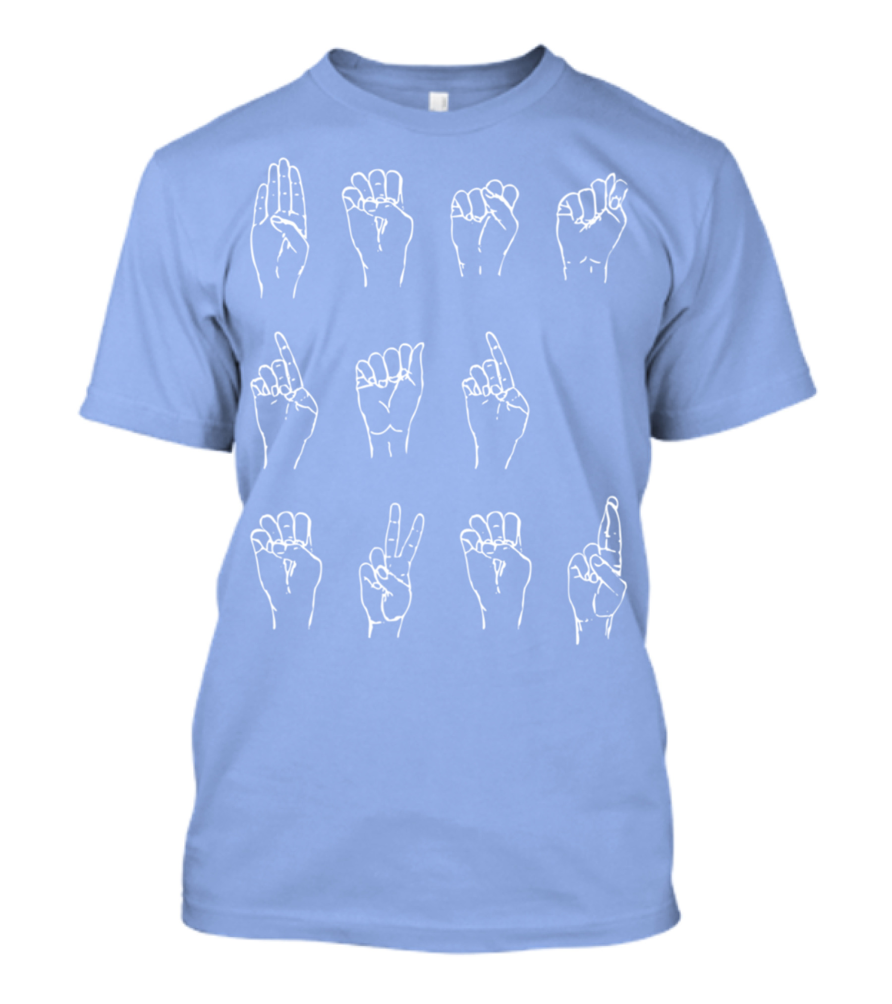 Best Dad Ever Deaf American Sign Language 34 T-Shirt