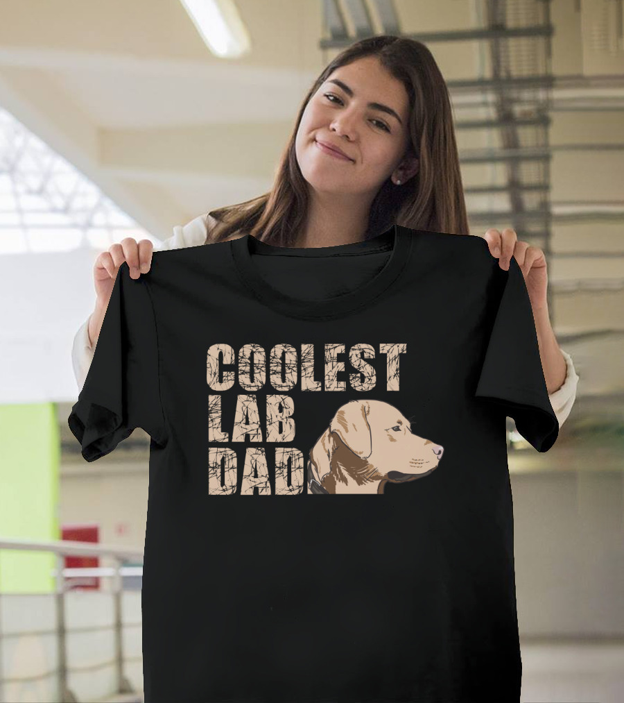 Coolest Lab Dad Dog Labrador Retriever Dad T-Shirt