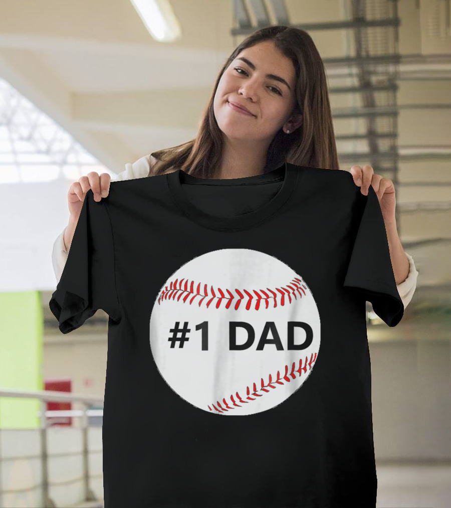 1 Dad Baseball T-Shirt