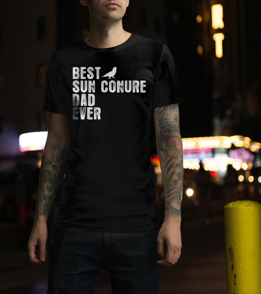 Best Sun Conure Dad Ever Bird Iconic T-Shirt