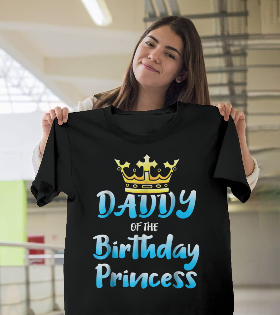 Daddy of the Birthday Princess Crown T-Shirt