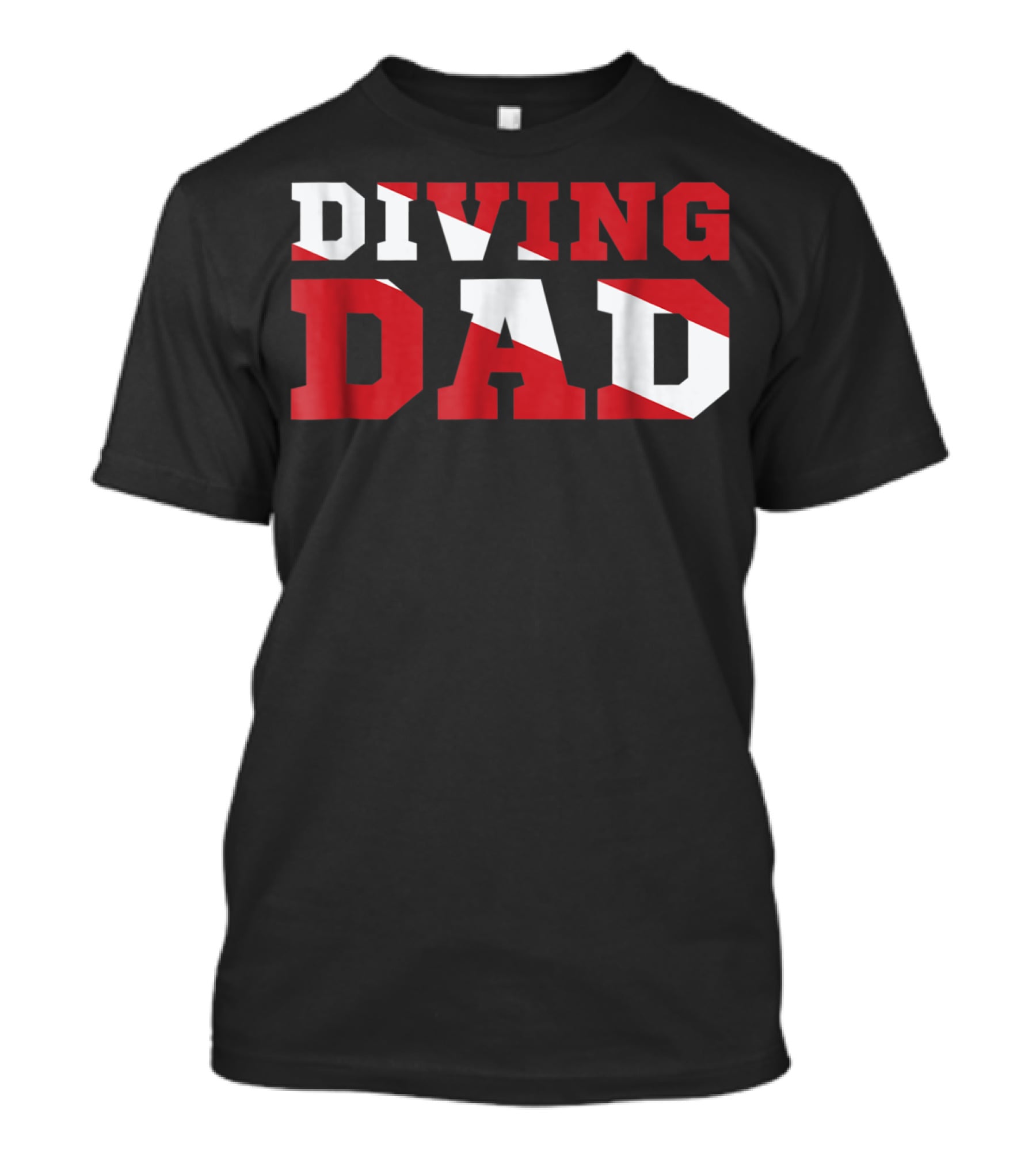 Diving Dad Scuba Flag T-Shirt