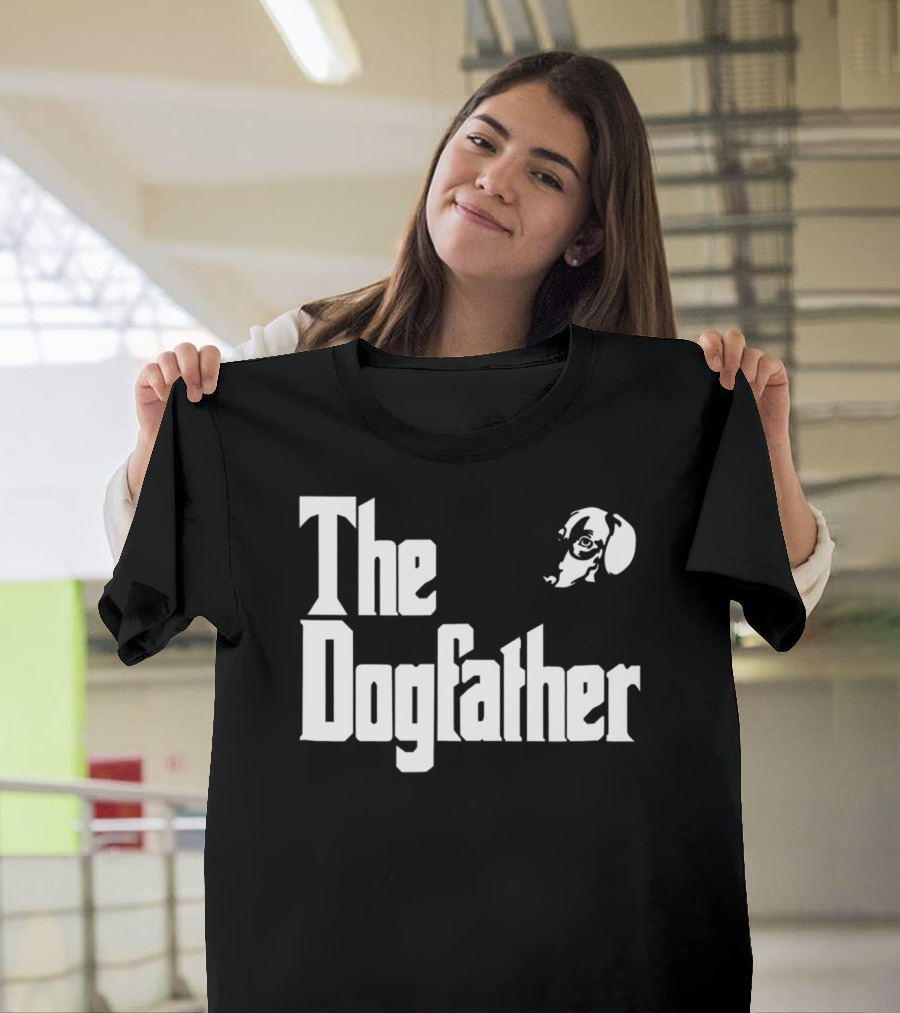 Dachshund Dad The Dogfather Birthday Gift T-Shirt