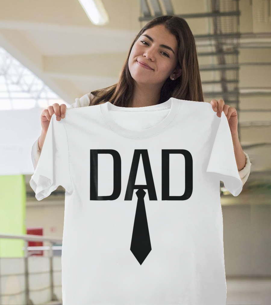 Dad Tie Design Family Papa Dad Son Daughter T-Shirt