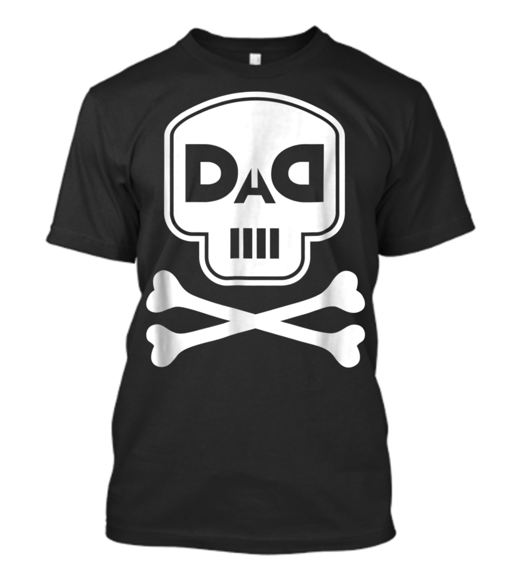 DAD White Skull Crossbones Logo Rap Merch56 T-Shirt