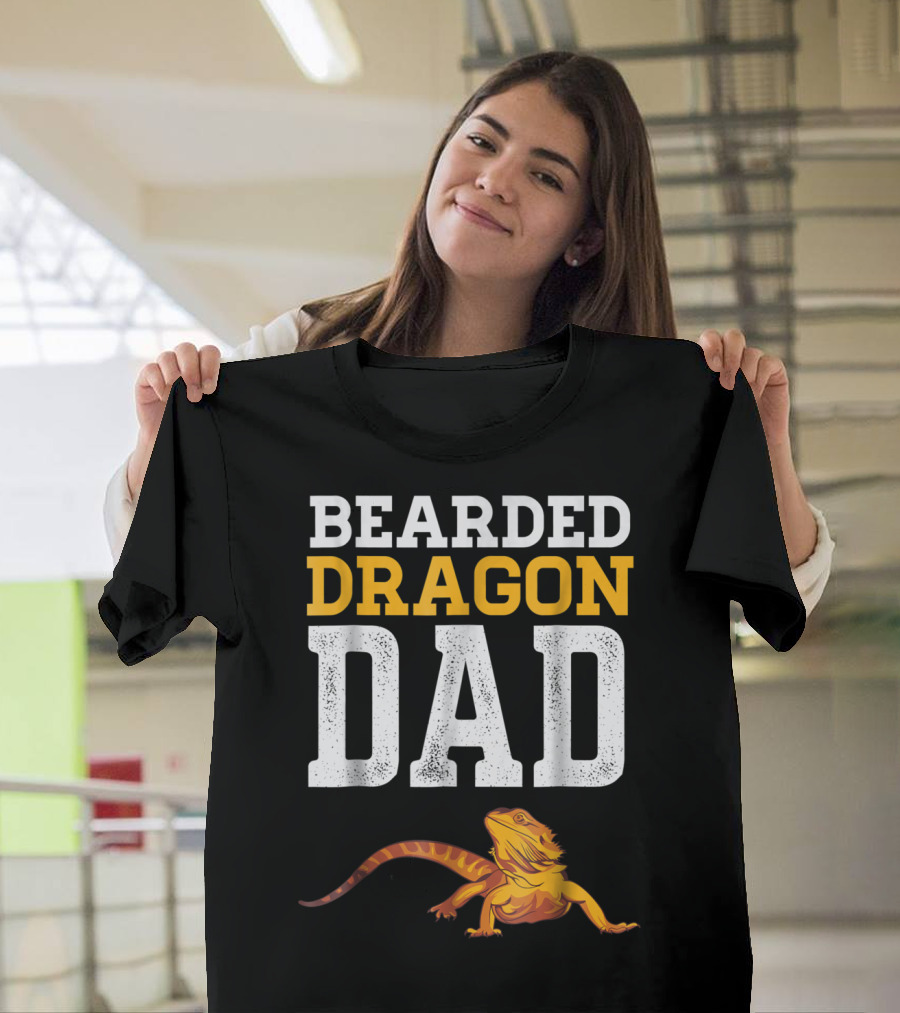 Bearded Dragon Dad Bearded Dragon Reptile Companion T-Shirt