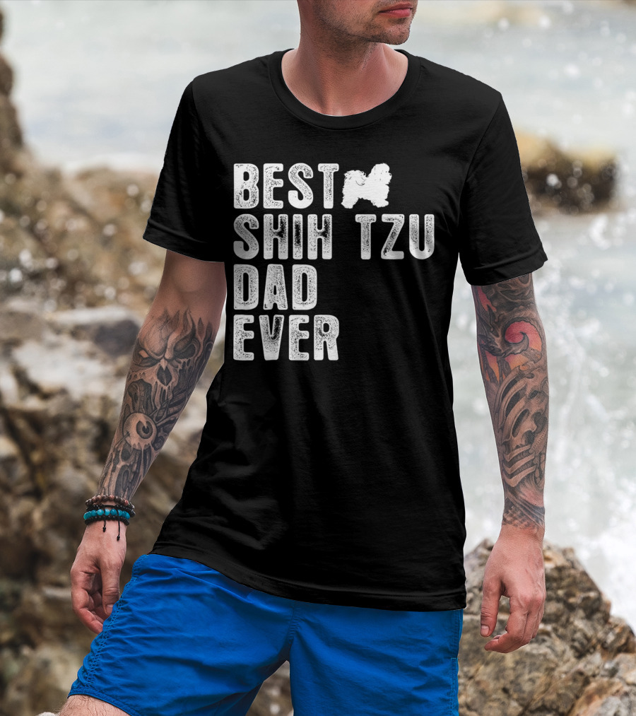 Best Shih Tzu Dad Ever T-Shirt