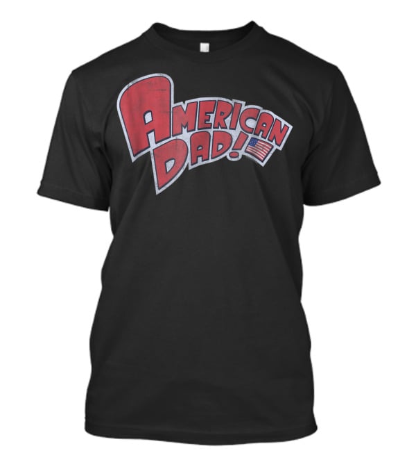 American Dad Vintage Logo With American Flag T-Shirt