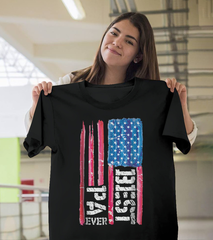 Best Pa Ever Distressed American Flag 93 T-Shirt