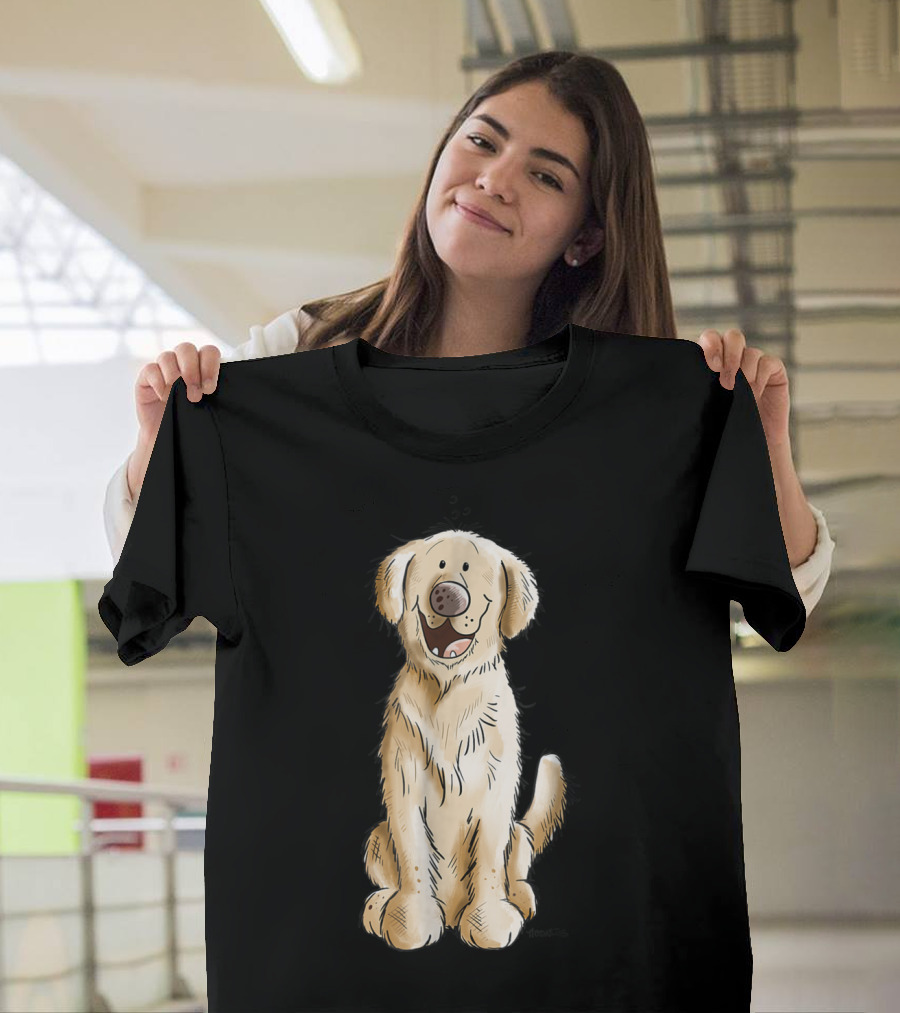 Golden Retriever I Dog Mom Dad Cool T-Shirt