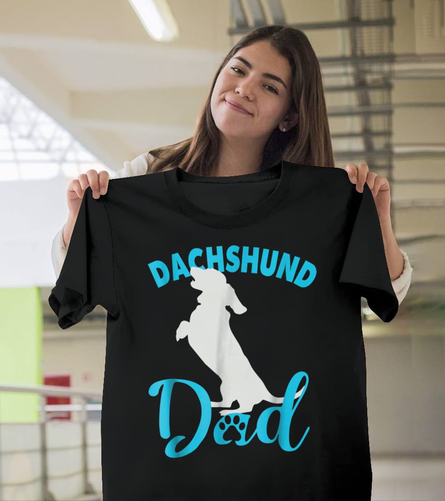 Dachshund Dad Paw Prints T-Shirt