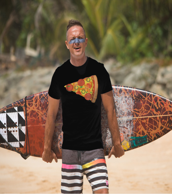 Dad Son Pizza Piece Funny Matching Family 73 Pepperoni Slice T-Shirt