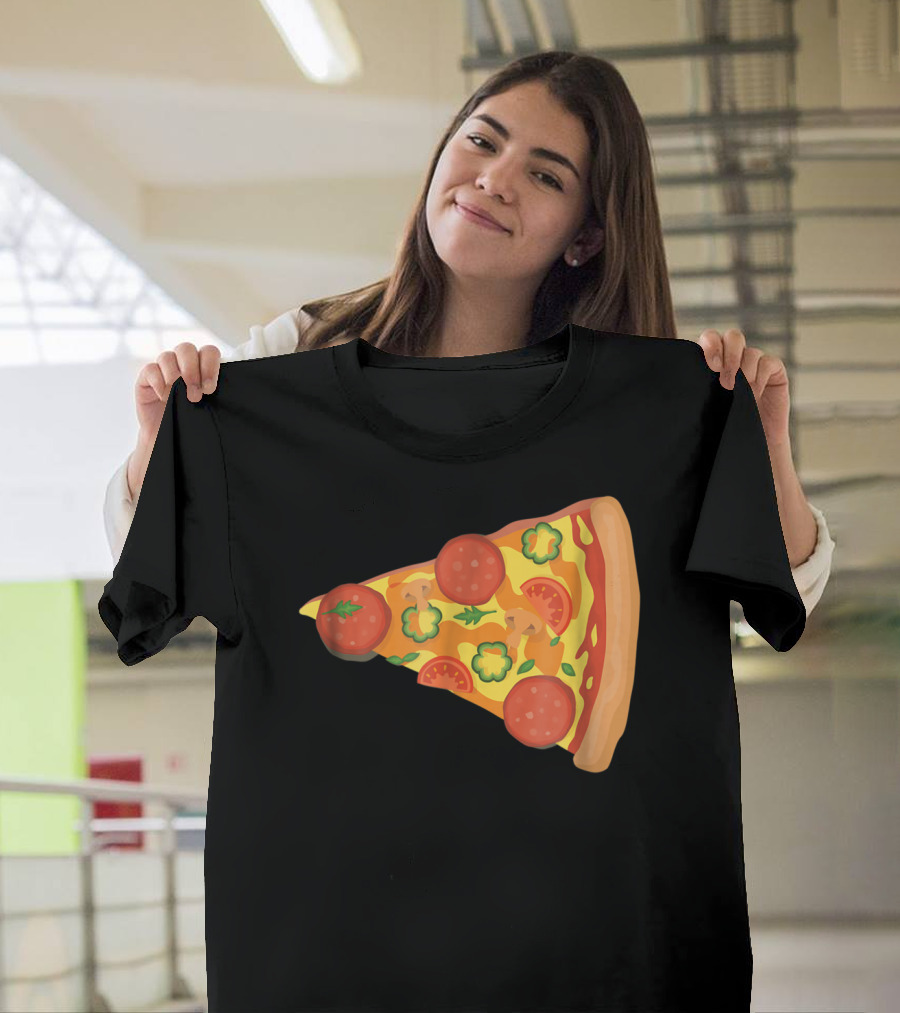 Dad Son Pizza Piece Funny Matching Family 73 Pepperoni Slice T-Shirt