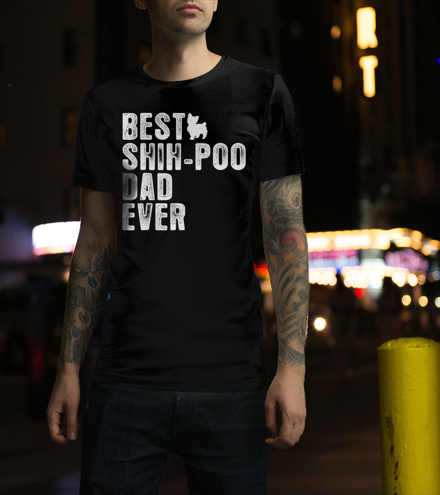 Best Shih-Poo Dad Ever T-Shirt