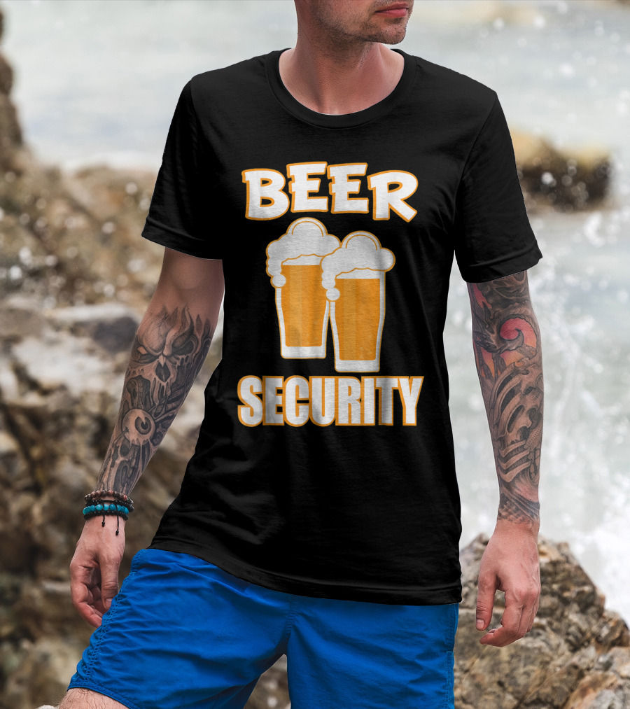 Beer Security Cool Dad T-Shirt