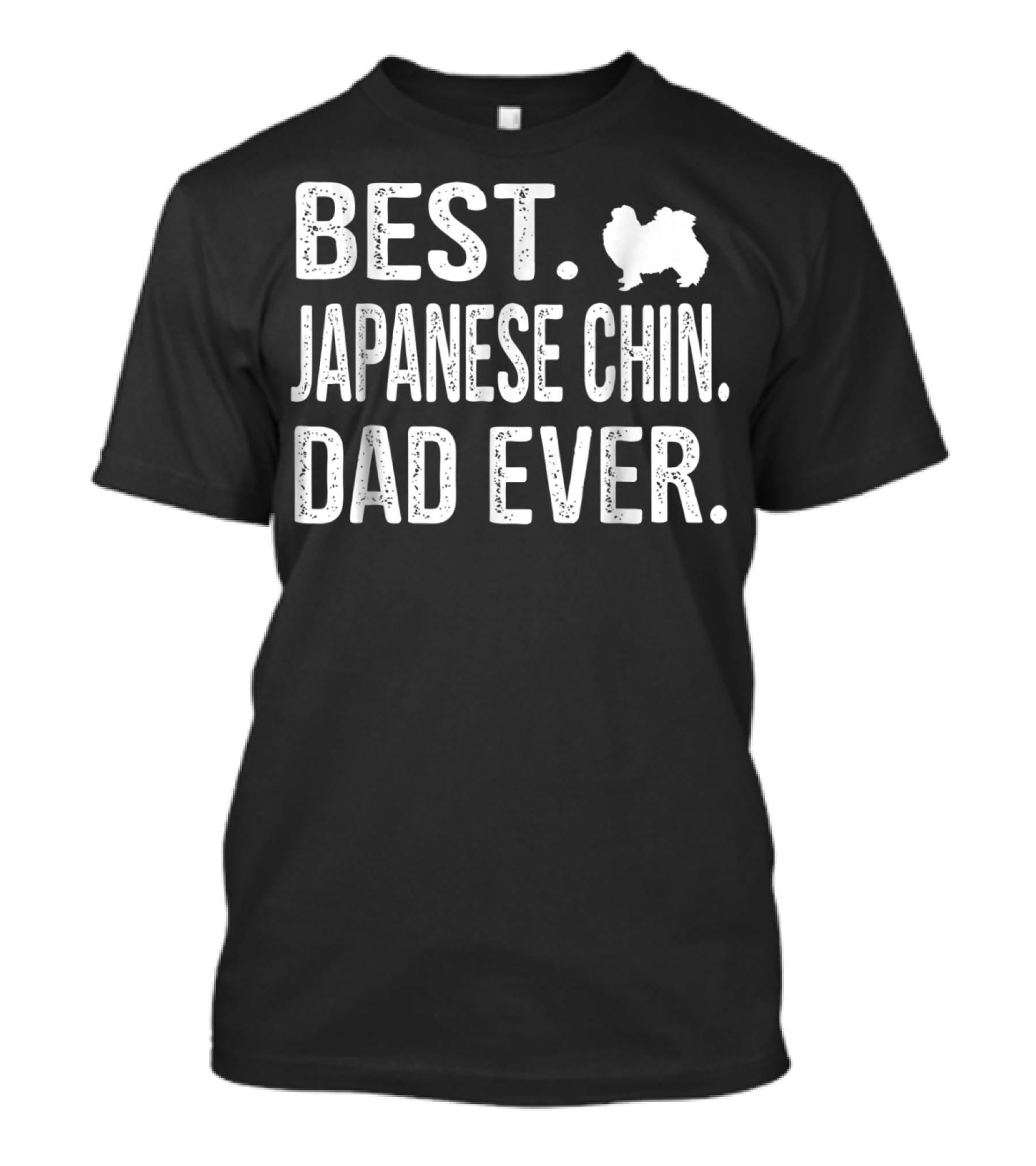 Best Japanese Chin Dad Ever Silhouette Dog Dad Gift T-Shirt