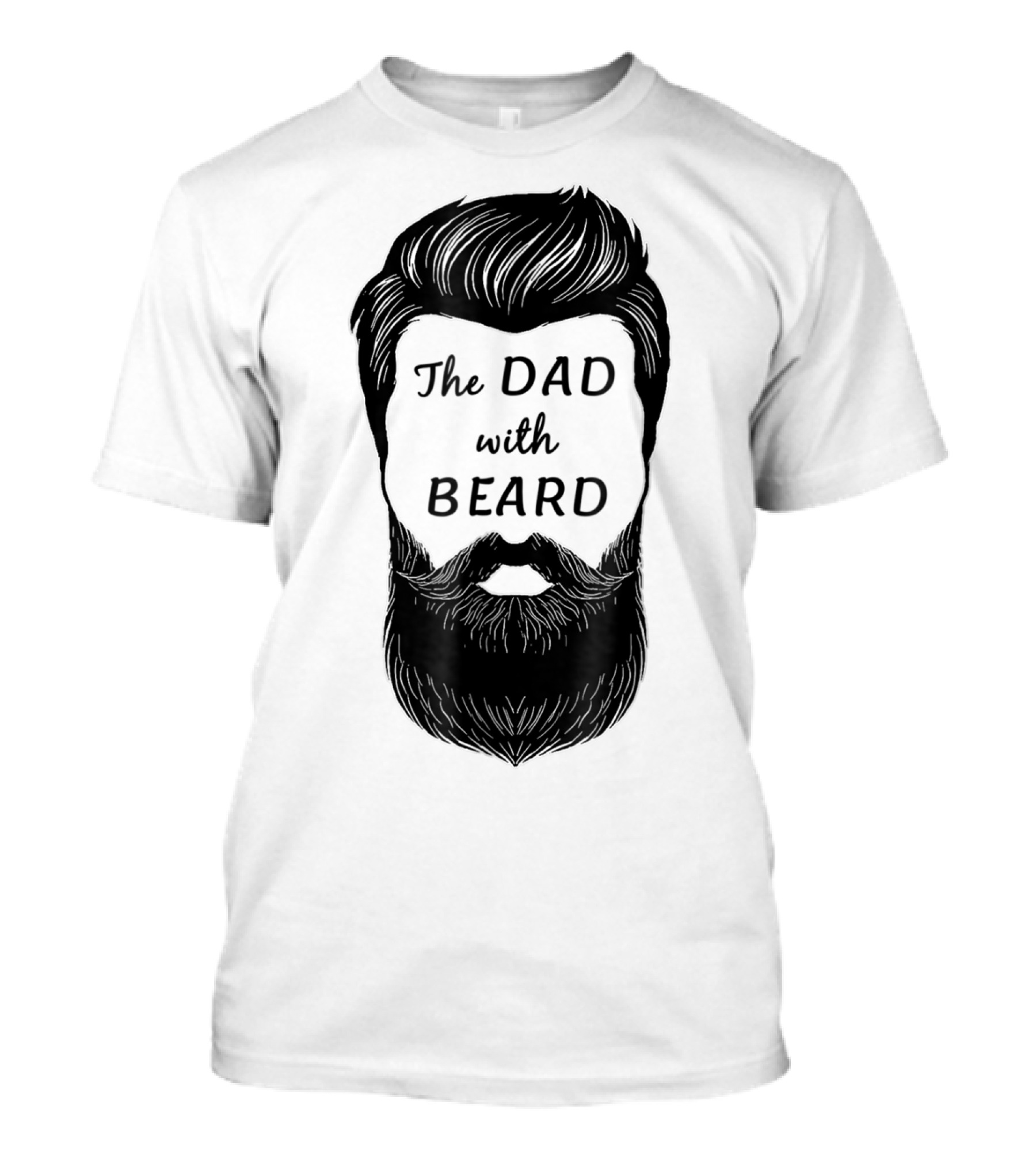 The Awesome Dad With Beard T-Shirt