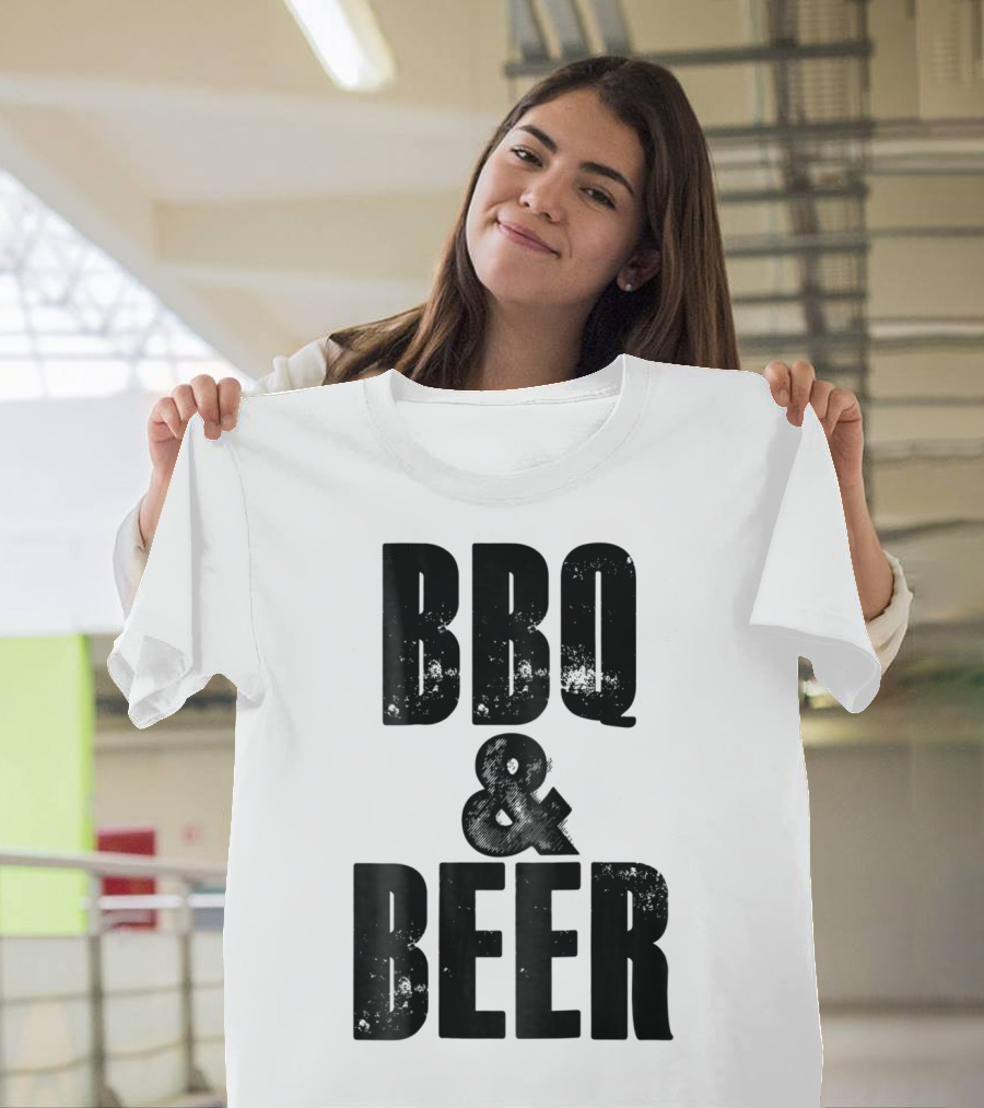 BBQ And Beer Dad Father Papa Husband BBQ And Beer T-Shirt