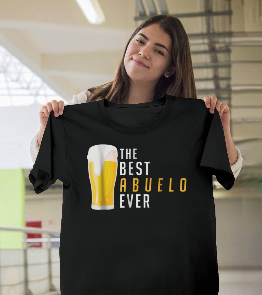 The Best Abuelo Ever Beer Glass T-Shirt