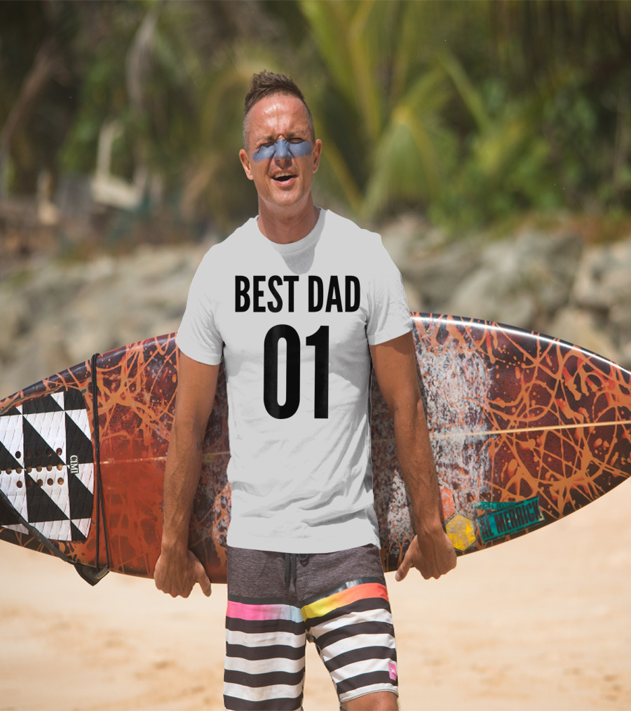 Best Dad 01 Number 1 Dad T-Shirt