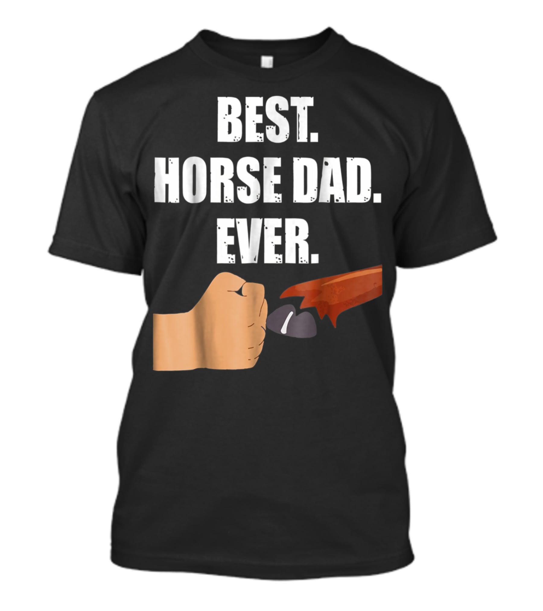 Best Horse Dad Ever Fist Bump With Hoof T-Shirt