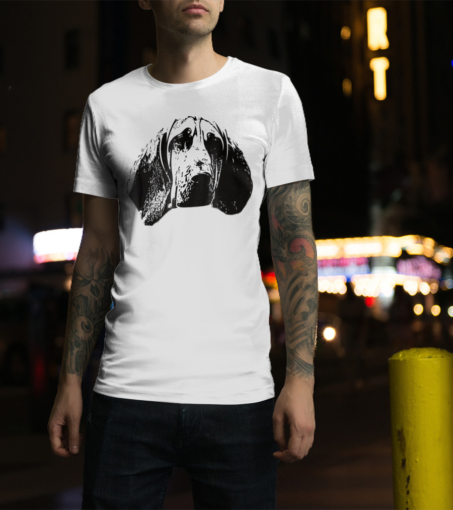 Bloodhound Face Dog Mom Or Dad T-Shirt