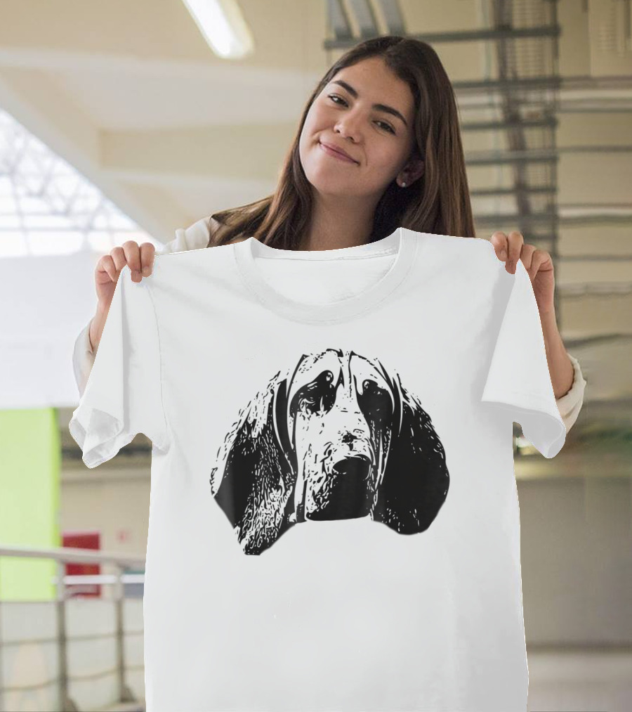 Bloodhound Face Dog Mom or Dad T-Shirt