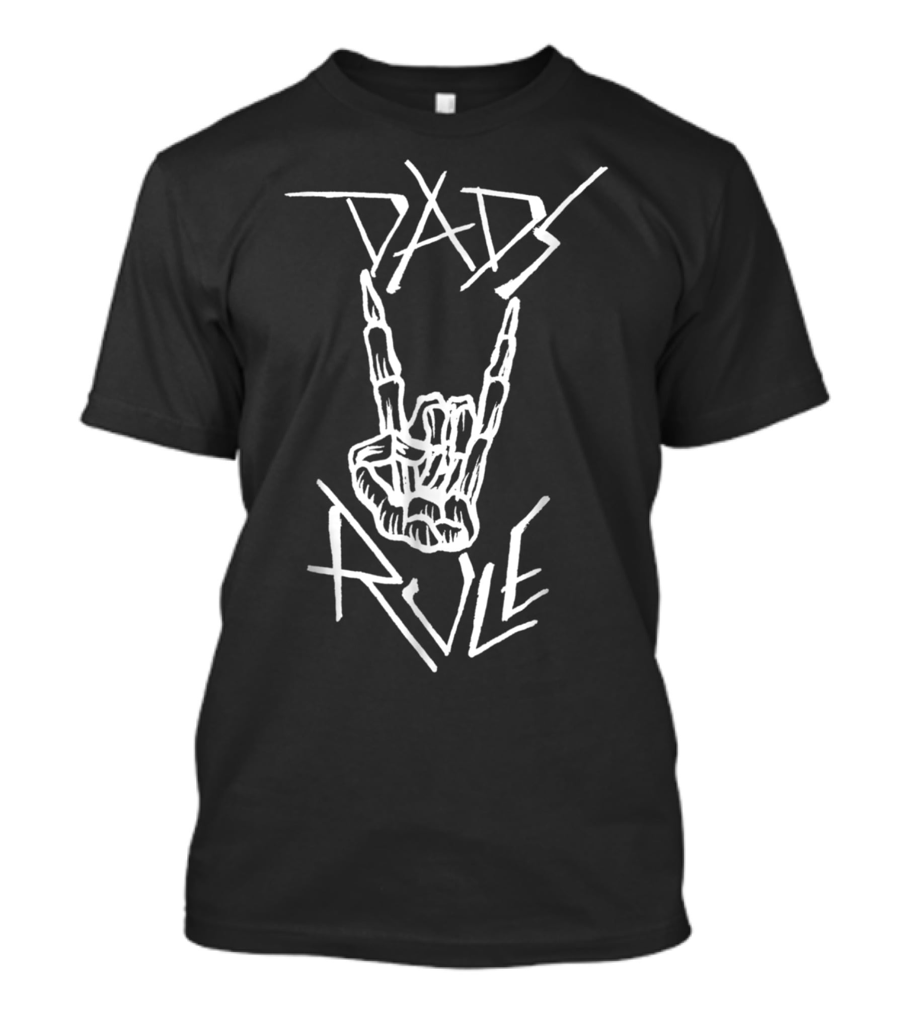 Best Dad Ever Dads Rule Rock Hand Symbol All Day65 T-Shirt