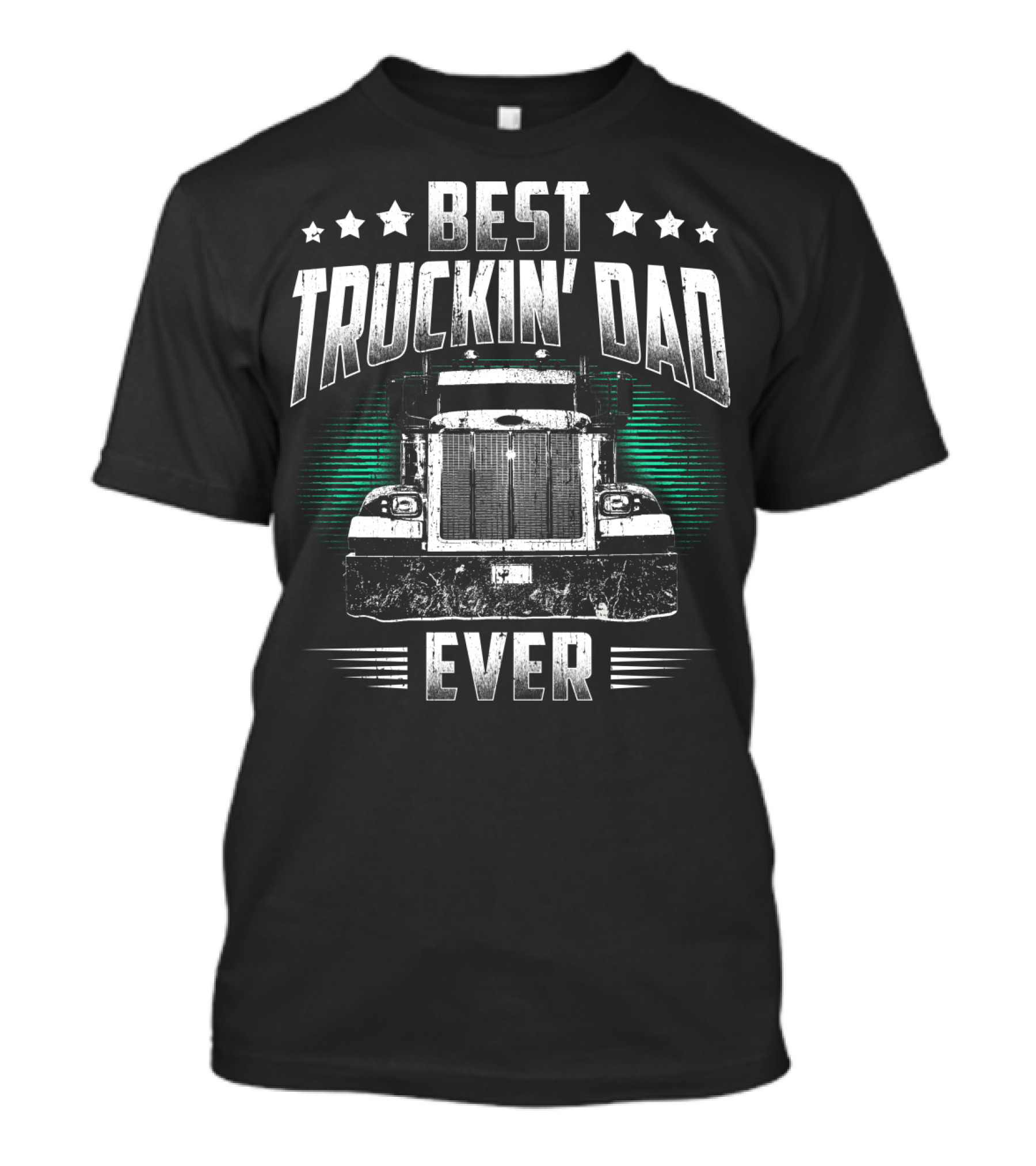 Best Truckin Dad Ever 75 Retro Truck T-Shirt