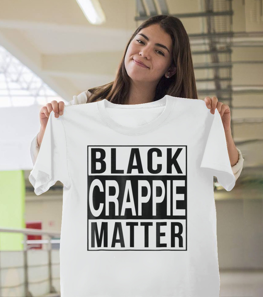 Black Crappie Matter Grandpa 15 T-Shirt