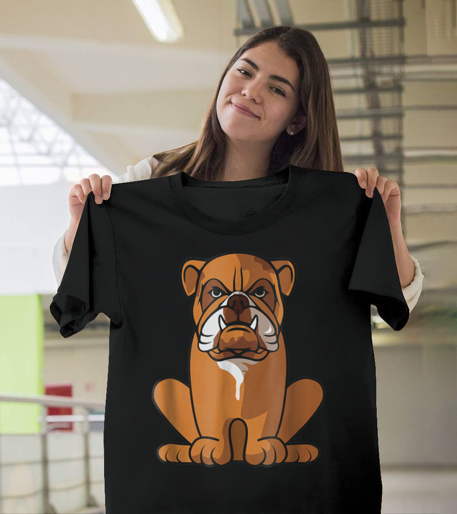 Bulldog Sitting and Waiting for the Holidays to Come T-Shirt
